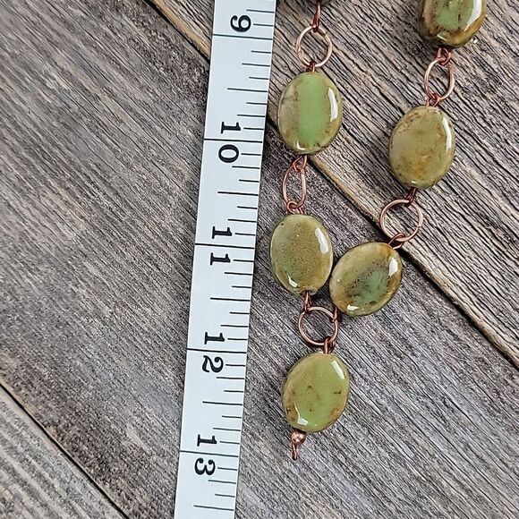 Stone drop necklace length inches 26 - Picture 6 of 6